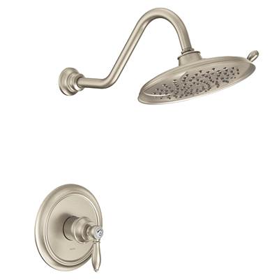 Moen UTS232102EPBN- Weymouth M-Core 2-Series Eco Performance 1-Handle Shower Trim Kit In Brushed Nickel (Valve Sold Separately)