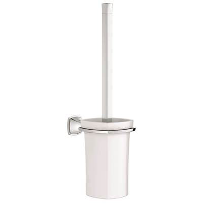 Grohe 40632000- Grandera Toilet Brush Set, Chrome | FaucetExpress.ca