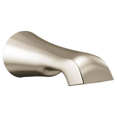 Moen S990NL- Flara 1/2-Inch Slip Fit Connection Non-Diverting Tub Spout, Polished Nickel