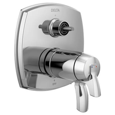 Delta T27T876-LHP- 17 Thermostatic Integrated Diverter Trim With Three Function | FaucetExpress.ca
