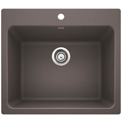 Blanco 401905- LIVEN Single Bowl Laundry Sink, SILGRANIT®, Cinder | FaucetExpress.ca