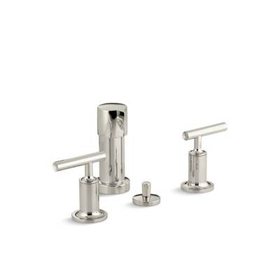 Kohler 14431-4-SN- Purist® Vertical spray bidet faucet with lever handles | FaucetExpress.ca