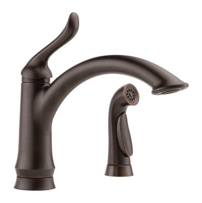 Delta 4453-RB-DST- Linden Kitchen Deck Faucet W/Side Sprayer | FaucetExpress.ca