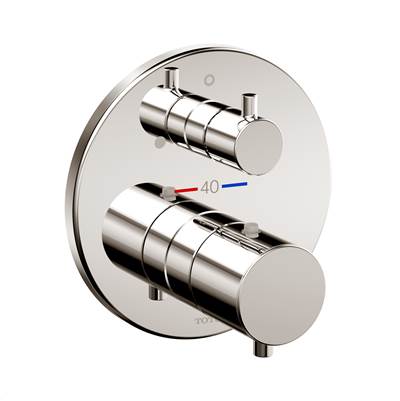 Toto TBV01407U#PN- Thermo Vol Ctrl Valve,G,Round Polished Nickel | FaucetExpress.ca