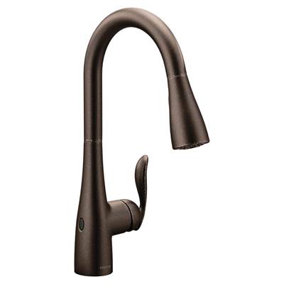 Moen 7594EWORB- Arbor Touchless Single-Handle Pull-Down Sprayer Kitchen Faucet with MotionSense Wave in Oil Rubbed Bronze