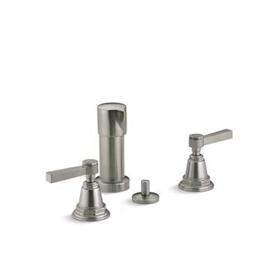 Kohler 13142-4A-BN- Pinstripe® Pure Vertical spray bidet faucet with lever handles | FaucetExpress.ca