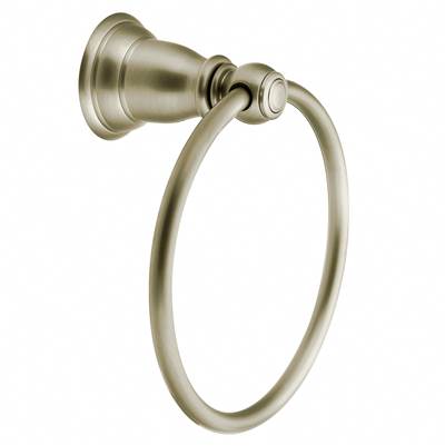 Moen YB5486BN- Kingsley Brushed Nickel Towel Ring - FaucetExpress.ca
