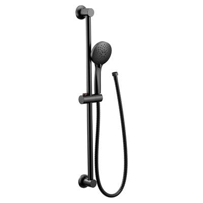 Moen 3558EPBL- 30 in. Wall Bar with 5-Spray Eco-Performance Handheld Shower in Matte Black