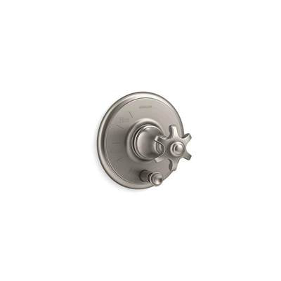 Kohler T72768-3M-BN- Artifacts® Rite-Temp(R) pressure-balancing valve trim with push-button diverter and prong handle | FaucetExpress.ca