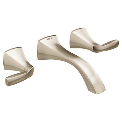 Moen T6906NL- Voss Two-Handle Wall Mount Bathroom Faucet Trim, Valve Required, Polished Nickel