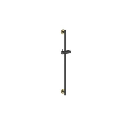 Vogt SB.09.27.GB- Zehn Shower Rail 27' Matte Gold Matte Black