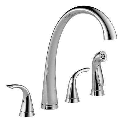 Delta 2480-DST- Pilar 2H Kitchen Faucet W/Sprayer | FaucetExpress.ca