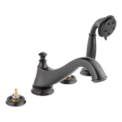 Delta T4795-RBLHP- Roman Tub W/ Hand Shower Trim - Low Arc Spout | FaucetExpress.ca