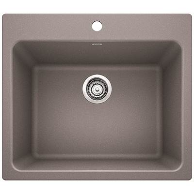 Blanco 401906- LIVEN Single Bowl Laundry Sink, SILGRANIT®, Metallic Gray | FaucetExpress.ca