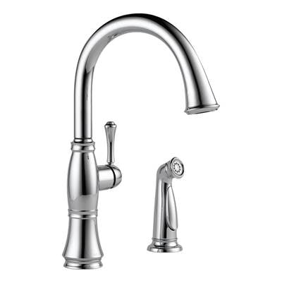 Delta 4297-DST- Delta Cassidy Single Handle Kitchen Faucet With Spray | FaucetExpress.ca
