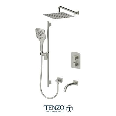 Tenzo F-DET33-501115-BN- Trim For Delano T-Box Kit 3 Functions Thermo Brushed Nickel Finish