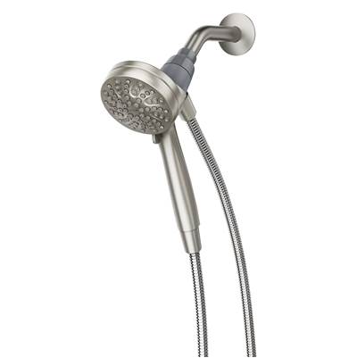 Moen 26100EPSRN- Magnetix 3.5-Inch Six-Function Handheld Showerhead with Eco-Performance Magnetic Docking System, Brushed Nickel