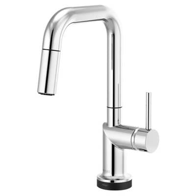 Brizo 64965LF-PCLHP- Odin SmartTouch Pull-Down Prep Kitchen Faucet with Square Spout - Handle Not Included