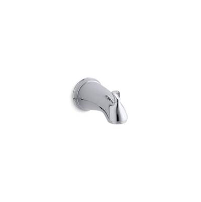 Kohler 10281-4-CP- Forté® bath spout with sculpted lift rod and slip-fit connection | FaucetExpress.ca