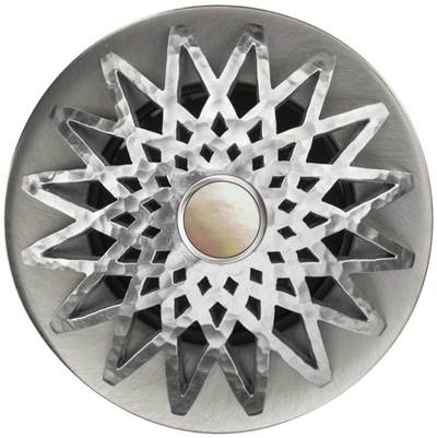Linkasink D015 - Star Grid Strainer with Mother of Pearl Screw