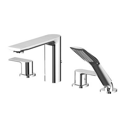 Aquabrass - 15018 Tmr 4 Pce Deckmount Tub Filler With Handshower