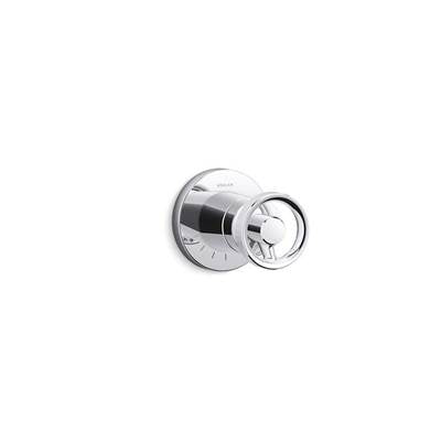 Kohler T78025-9-CP- Components volume control valve trim with Industrial handle | FaucetExpress.ca