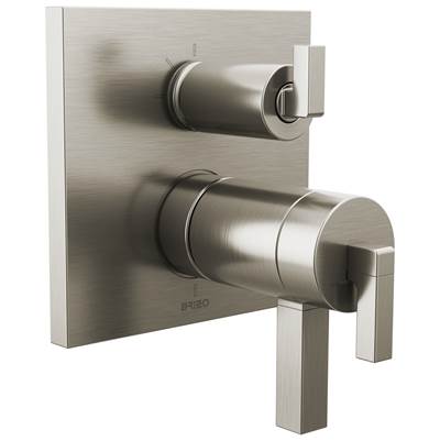 Brizo T75522-NKLHP- Frank Lloyd Wright TempAssure Thermostatic Valve with 3-Function Integrated Diverter Trim - Less Handles