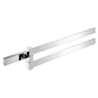 Grohe 40768000- Selection Cube Double Towel Bar | FaucetExpress.ca