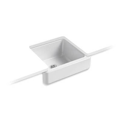 Kohler 5664-0- Whitehaven® 23-1/2'' x 21-9/16'' x 9-5/8'' Undermount single-bowl farmhouse sink | FaucetExpress.ca