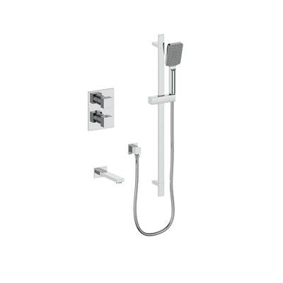 Vogt SET.KG.220.500.CC- Kapfenberg 2-Way Thermostatic Set - Handheld and Spout Chrome