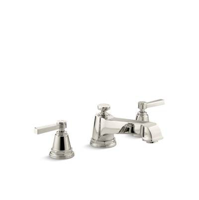 Kohler T13140-4A-SN- Pinstripe® Pure Deck-mount bath faucet trim for high-flow valve with lever handles, valve not included | FaucetExpress.ca