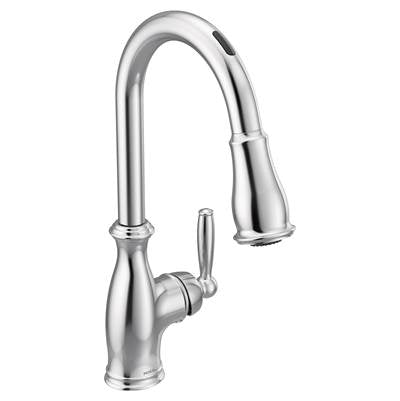 Moen 7185EVC- Brantford U by Moen Smart Pulldown Kitchen Faucet with Voice Control and MotionSense