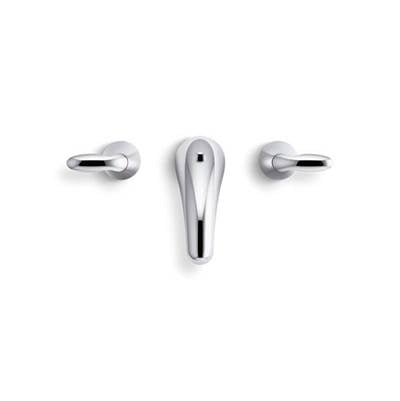 Kohler P15261-4RA-CP- Coralais® Widespread bathroom sink faucet with lever handles, pop-up drain and lift rod, project pack | FaucetExpress.ca