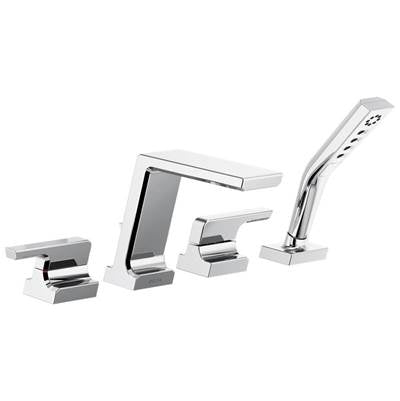 Delta T4799- 4 Hole Roman Tub Faucet | FaucetExpress.ca