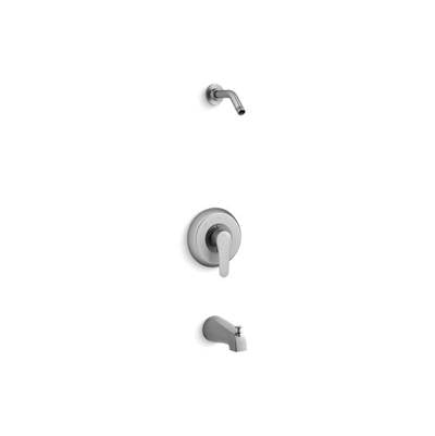 Kohler TLS98007-4-G- July Rite-Temp® bath and shower valve trim with lever handle and slip fit spout, less showerhead | FaucetExpress.ca