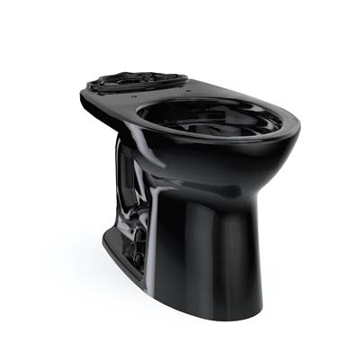 Toto C776CEF#51- Toto Drake Elongated Universal Height Universal Height Tornado Flush Toilet Bowl Ebony