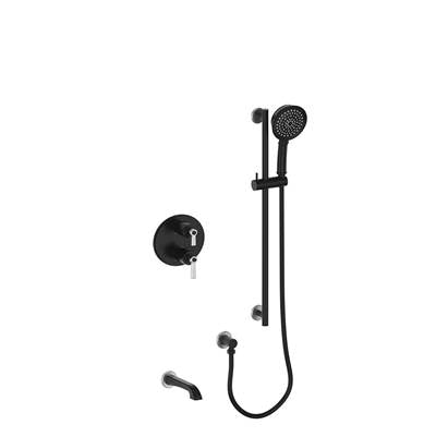 Vogt SET.Z1.220.500.SB- 2-Way Thermostatic Set - Handheld and Spout Stainless Steel Matte Black