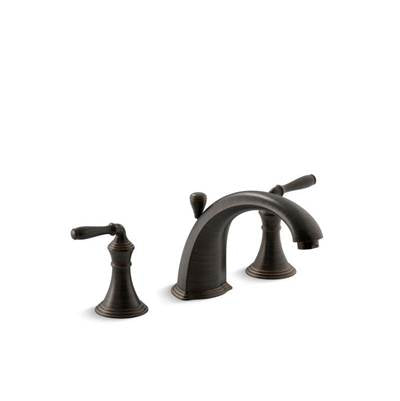 Kohler T387-4-2BZ- Devonshire® Deck-/rim-mount bath faucet trim for high-flow valve with 8-15/16'' diverter spout and lever handles, valve not included | FaucetExpress.ca