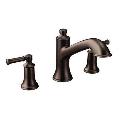 Moen T683ORB- Dartmoor 8 in. Widespread 2-Handle Roman Tub Bathroom Faucet in Oil Rubbed Bronze (Valve Not Included)