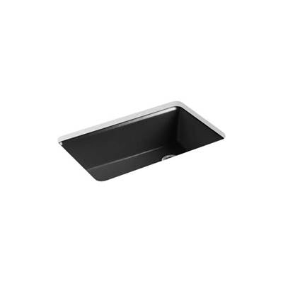 Kohler 5871-5UA3-7- Riverby® 33'' x 22'' x 9-5/8'' Undermount single-bowl kitchen sink with accessories | FaucetExpress.ca