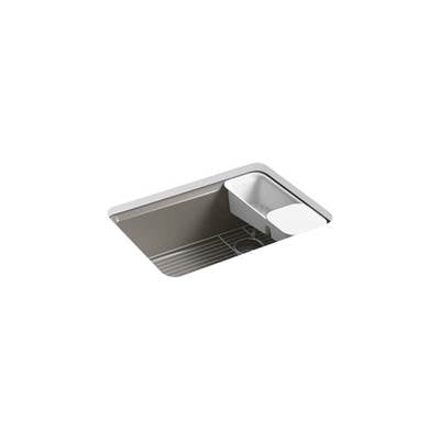 Kohler 8668-5UA2-K4- Riverby® 27'' x 22'' x 9-5/8'' Undermount single-bowl kitchen sink with accessories and 5 oversized faucet holes | FaucetExpress.ca