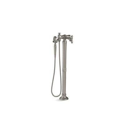 Kohler T72790-9M-BN- Artifacts® floor-mount bath filler trim with handshower | FaucetExpress.ca