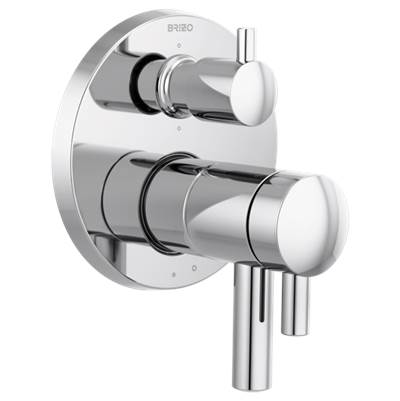 Brizo T75675-PC- Tempassure Thermostatic Valve With Integrated 6-Function Div | FaucetExpress.ca