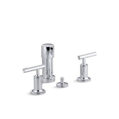 Kohler 14431-4-CP- Purist® Vertical spray bidet faucet with lever handles | FaucetExpress.ca