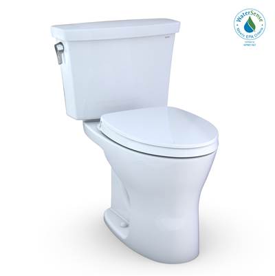 Toto MS748124CEMG#01- TOTO Drake Transitional Two-Piece Elongated Dual Flush 1.28 and 0.8 GPF DYNAMAX TORNADO FLUSH Toilet with CEFIONTECT and SoftClose  | FaucetExpress.ca