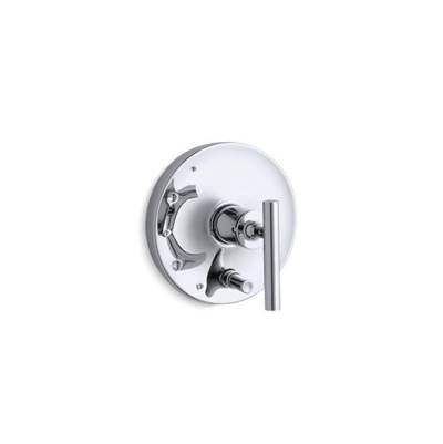 Kohler T14501-4-CP- Purist® Rite-Temp® pressure-balancing valve trim with lever handles, valve not included | FaucetExpress.ca