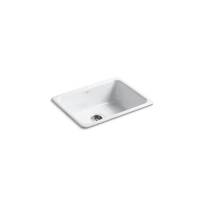 Kohler 6585-0- Iron/Tones® 24-1/4'' x 18-3/4'' x 8-1/4'' Top-mount/undermount single-bowl kitchen sink | FaucetExpress.ca