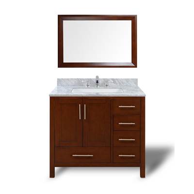 Icera V-6236.206- Malibu Vanity Cabinet 36-in Walnut Brown | FaucetExpress.ca