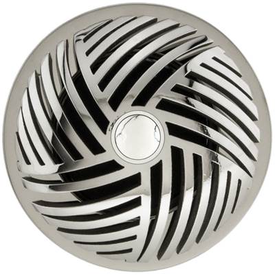 Linkasink D013 - Herringbone Grid Strainer with White Stone Screw