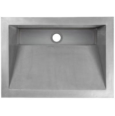 Linkasink AC01 - HENRY Concrete Rectangle Sloped with Grate Recess Sink